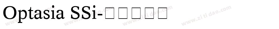 Optasia SSi字体转换